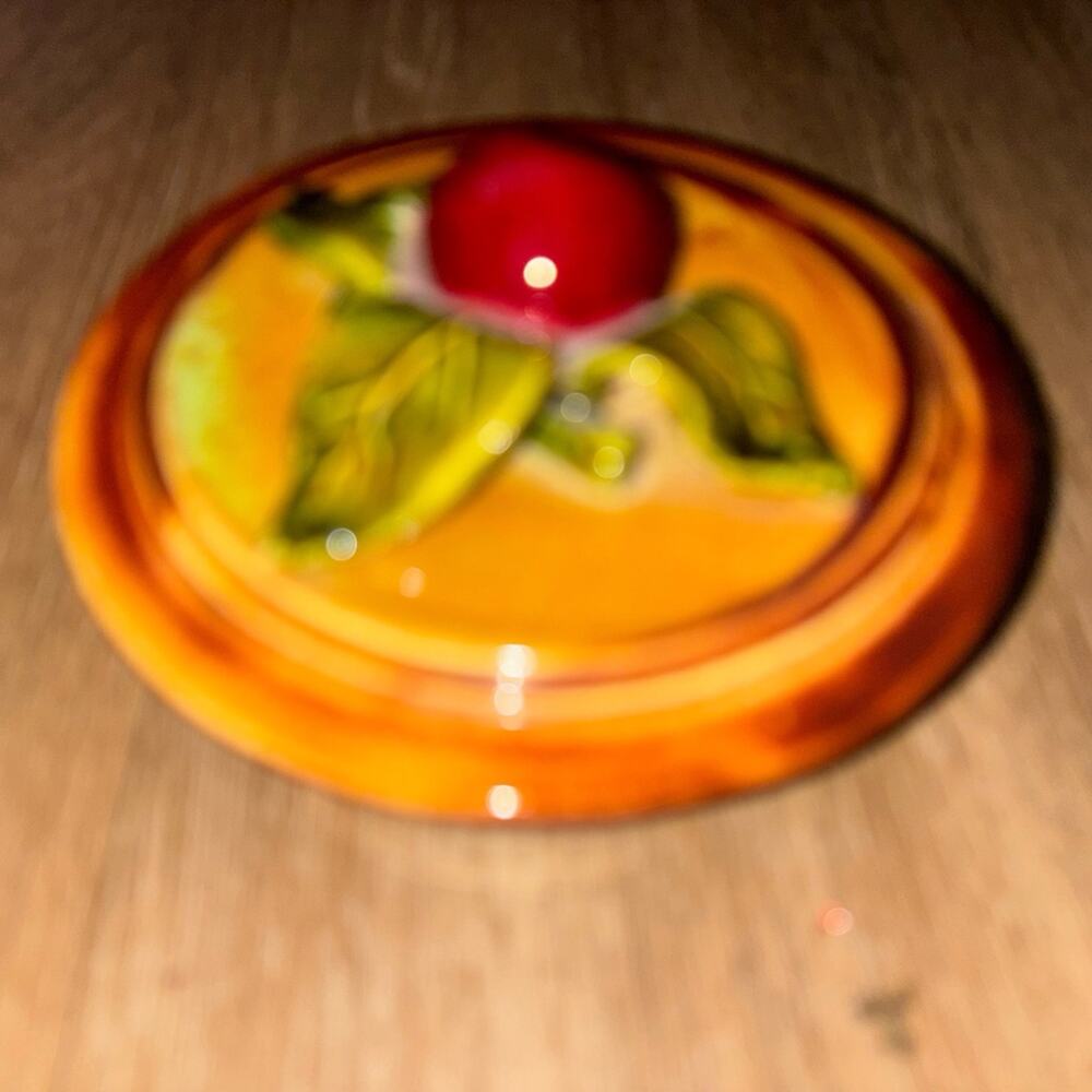 Vintage apple pie bowl with lid Maurice USA box L